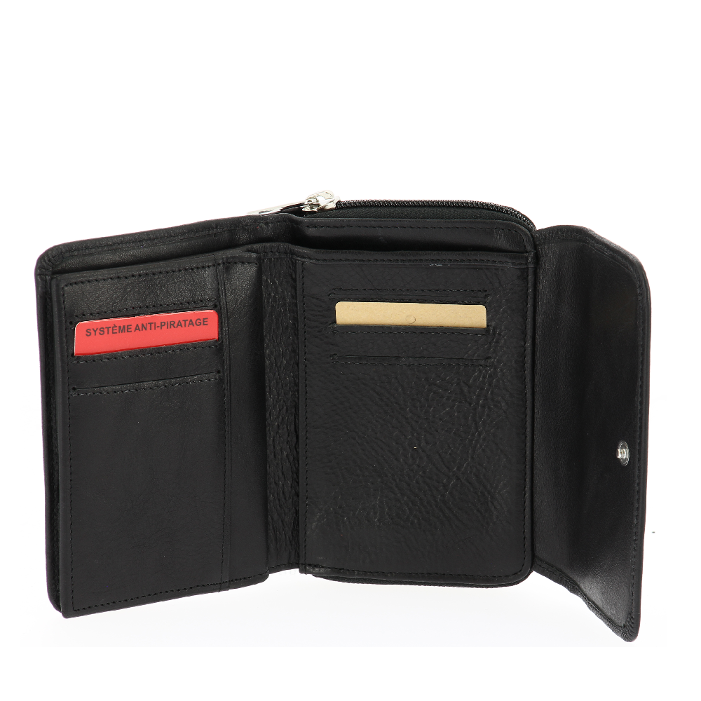 Oiled Leather Wallet and Card Holder Pink