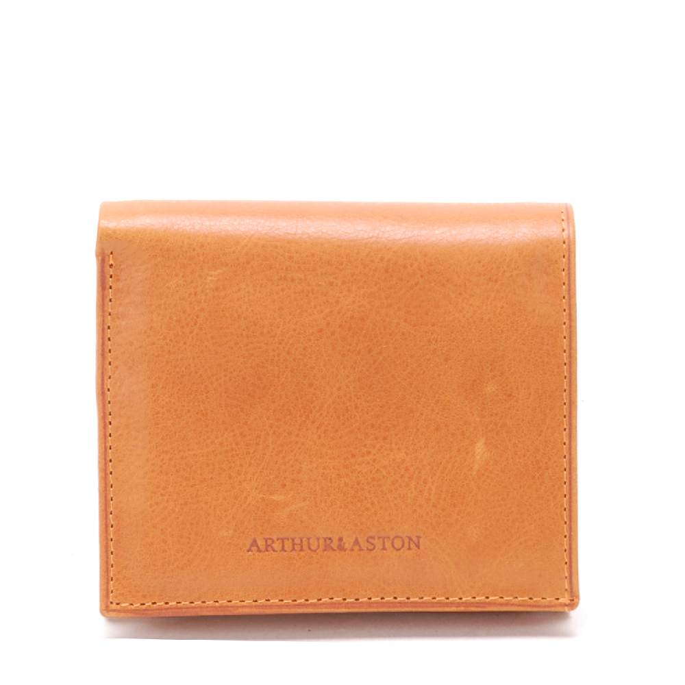 Oiled leather wallet and cards holder