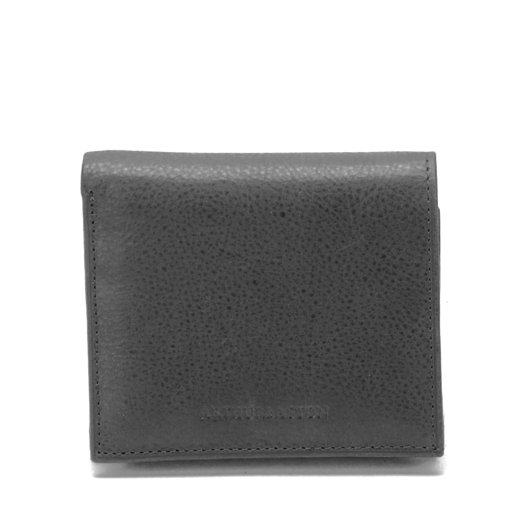 Porte-Monnaie Et Cartes Lancaster En Cuir Noir - Fermoir Coeur - Femme
