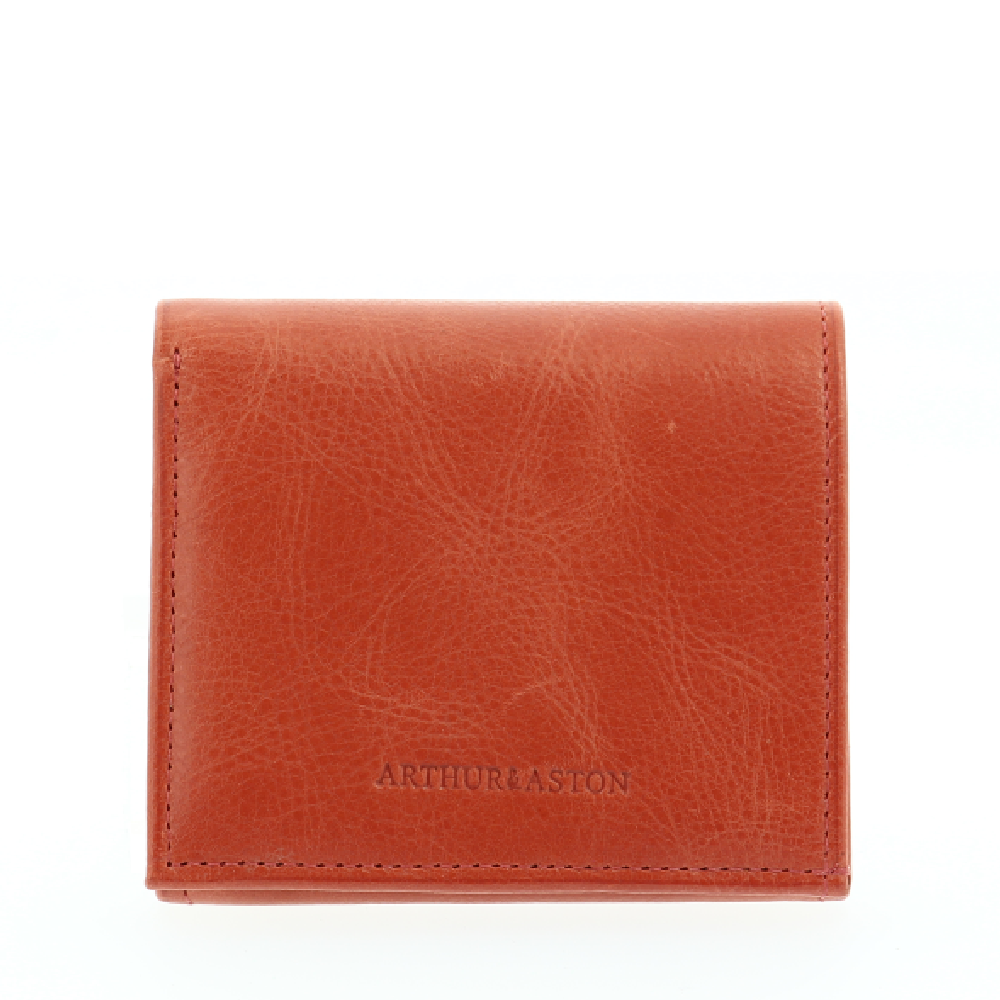 Oiled leather wallet and cards holder