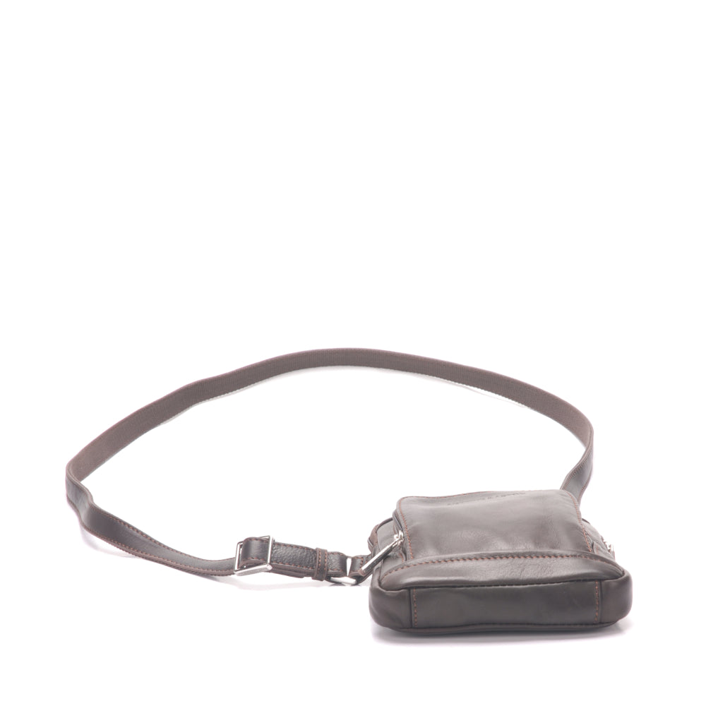 Small body bag Pablo model in dipped leather