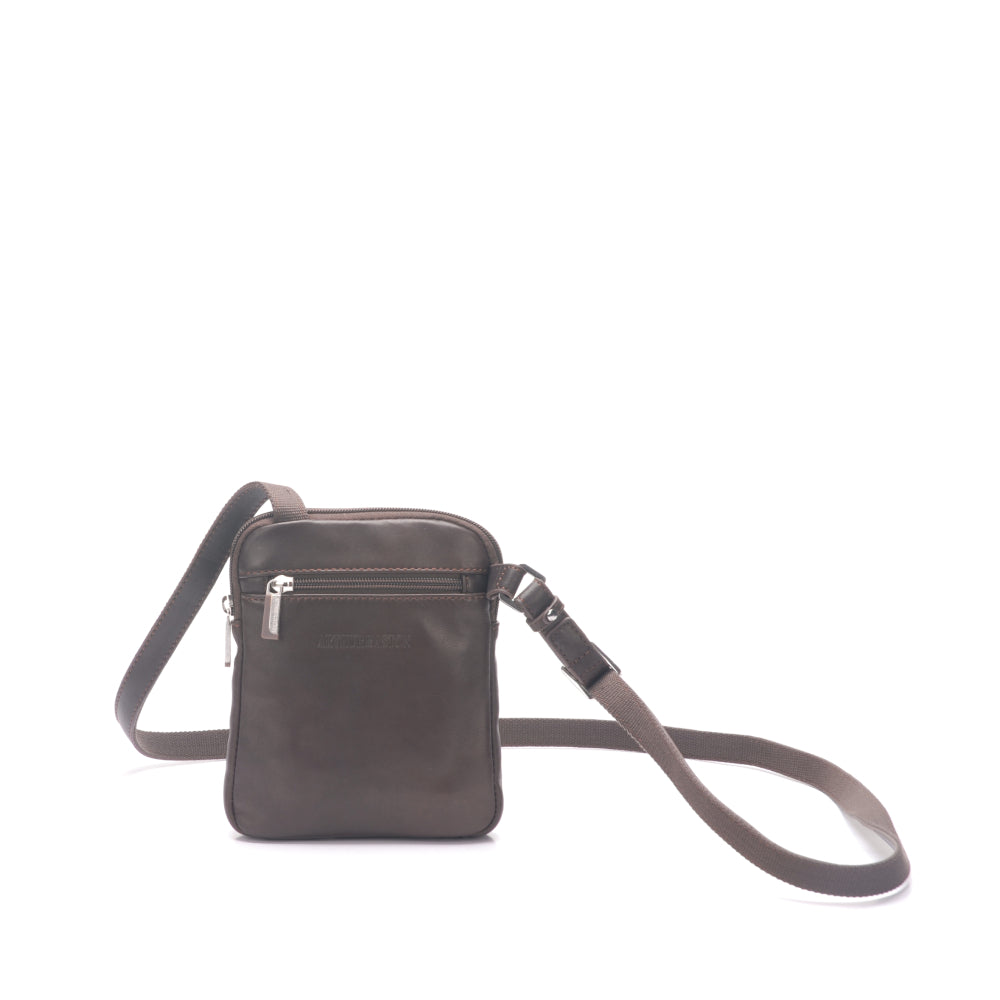 Small body bag Pablo model in dipped leather