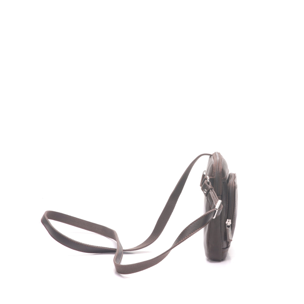 Small body bag Pablo model in dipped leather