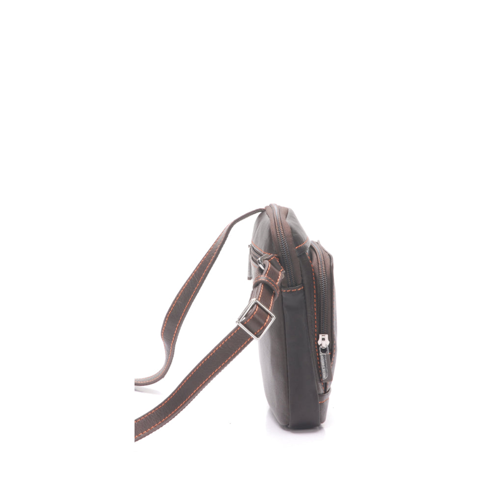 Small body bag Pablo model in dipped leather