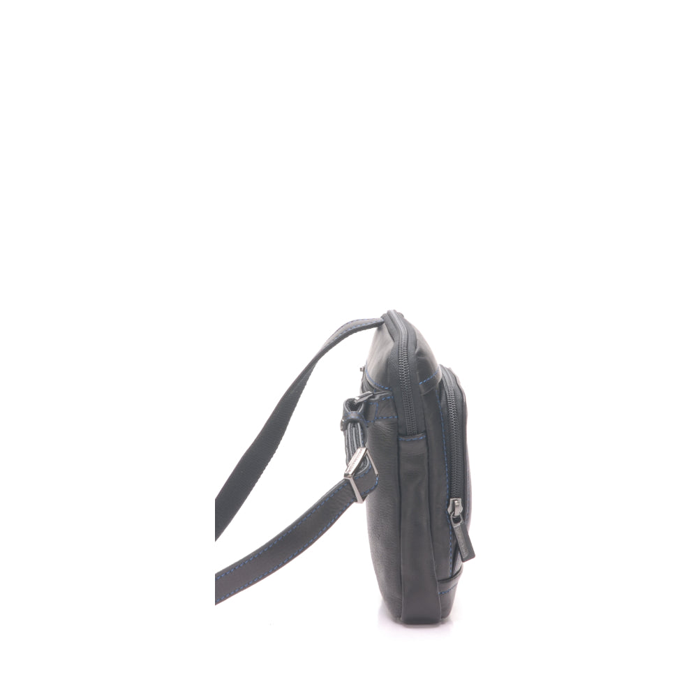 Small body bag Pablo model in dipped leather