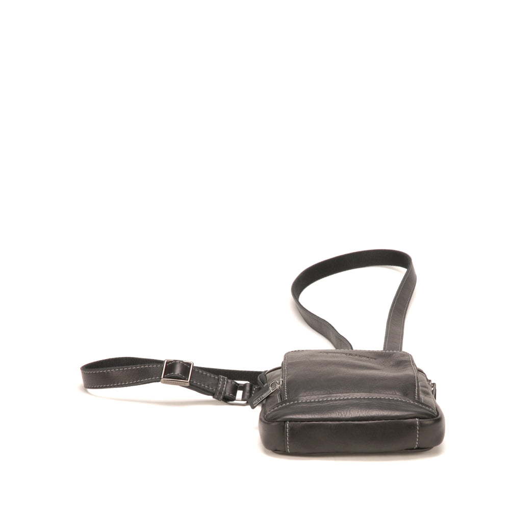 Small body bag Pablo model in dipped leather
