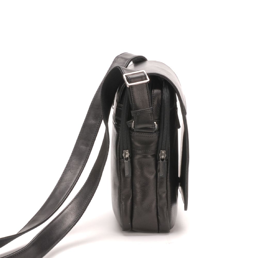 Pablo leather flap crossbody bag