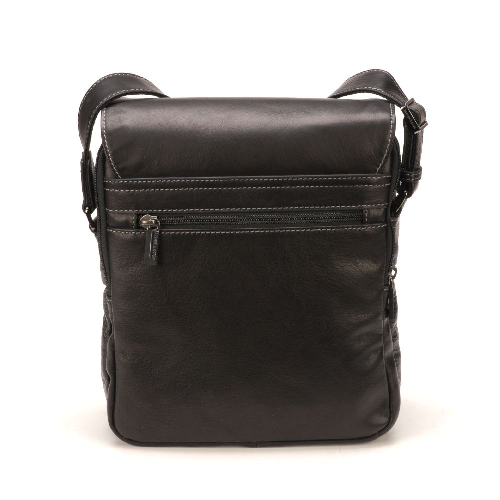 Sac travers à rabat Pablo cuir plongé