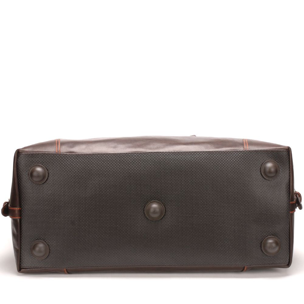 Large travel bag in dipped leather