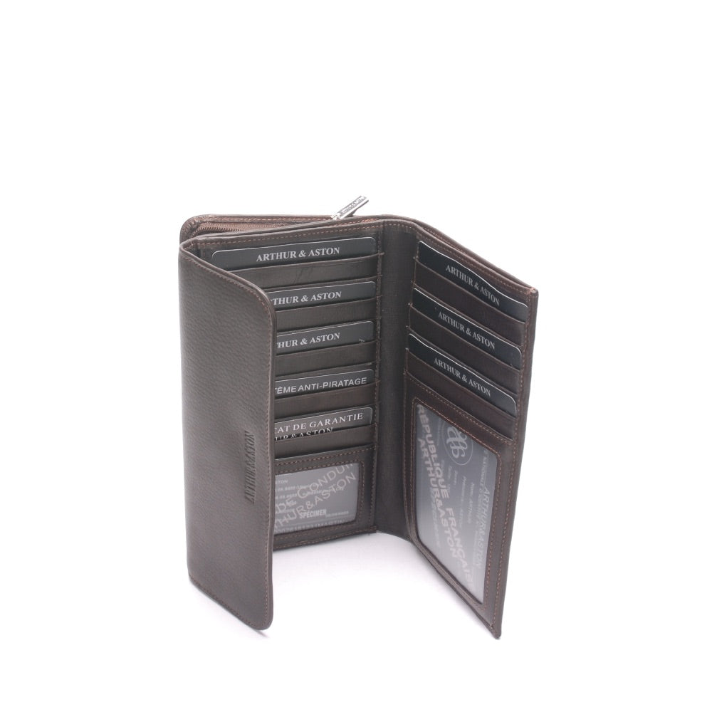 Compagnon Porte Chéquier Pablo cuir plongé