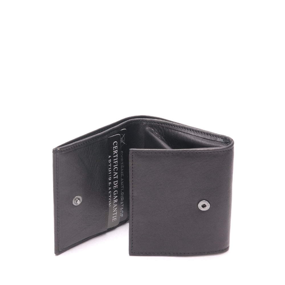 Pablo leather wallet and cards