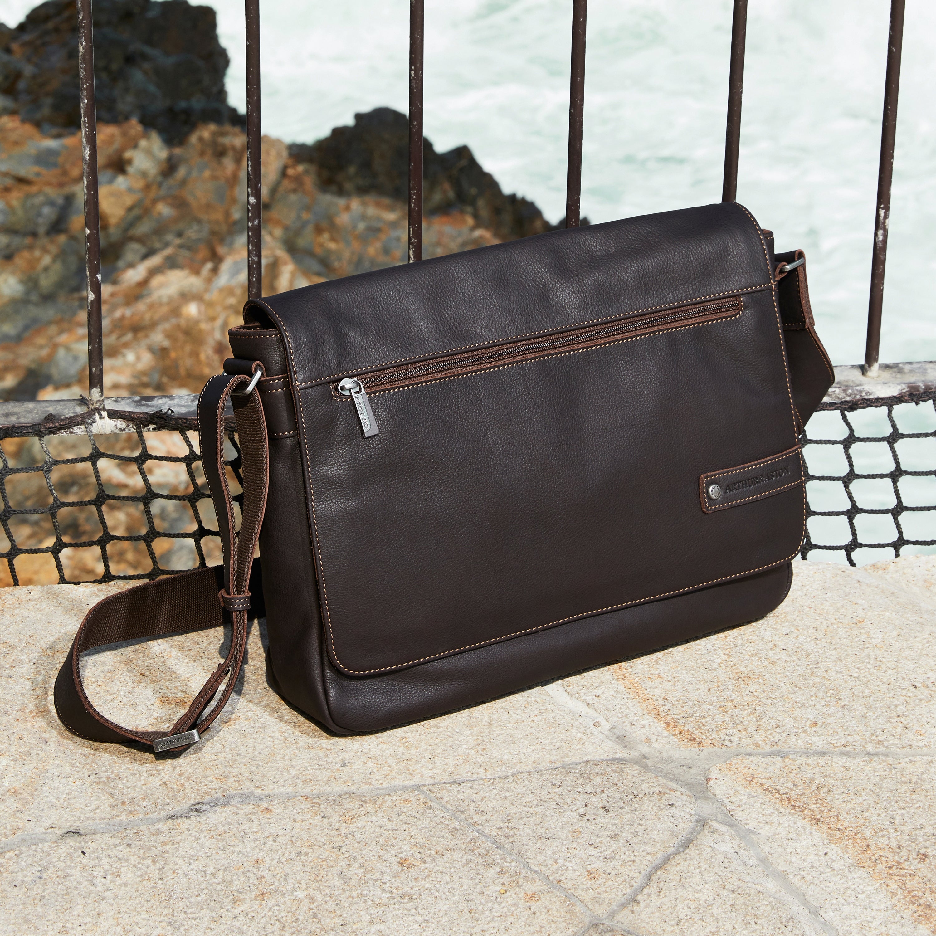 Oscar leather satchel