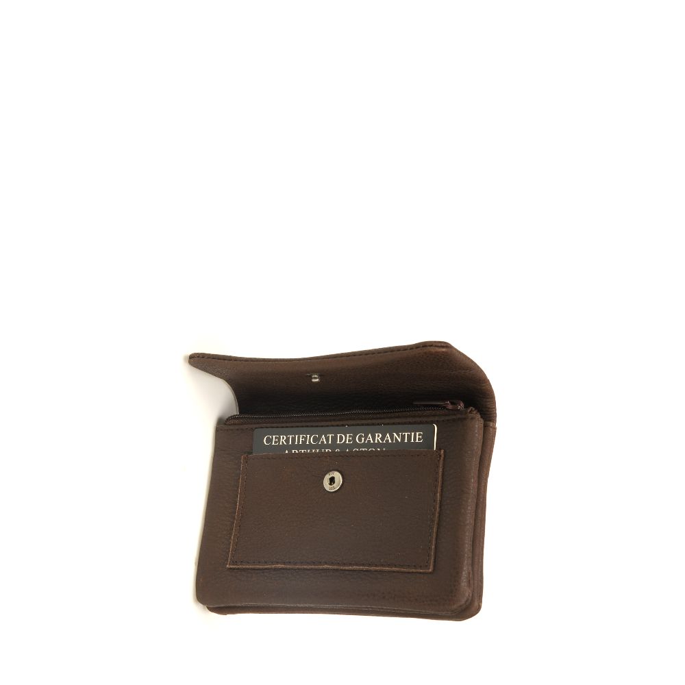 Oscar leather flap wallet
