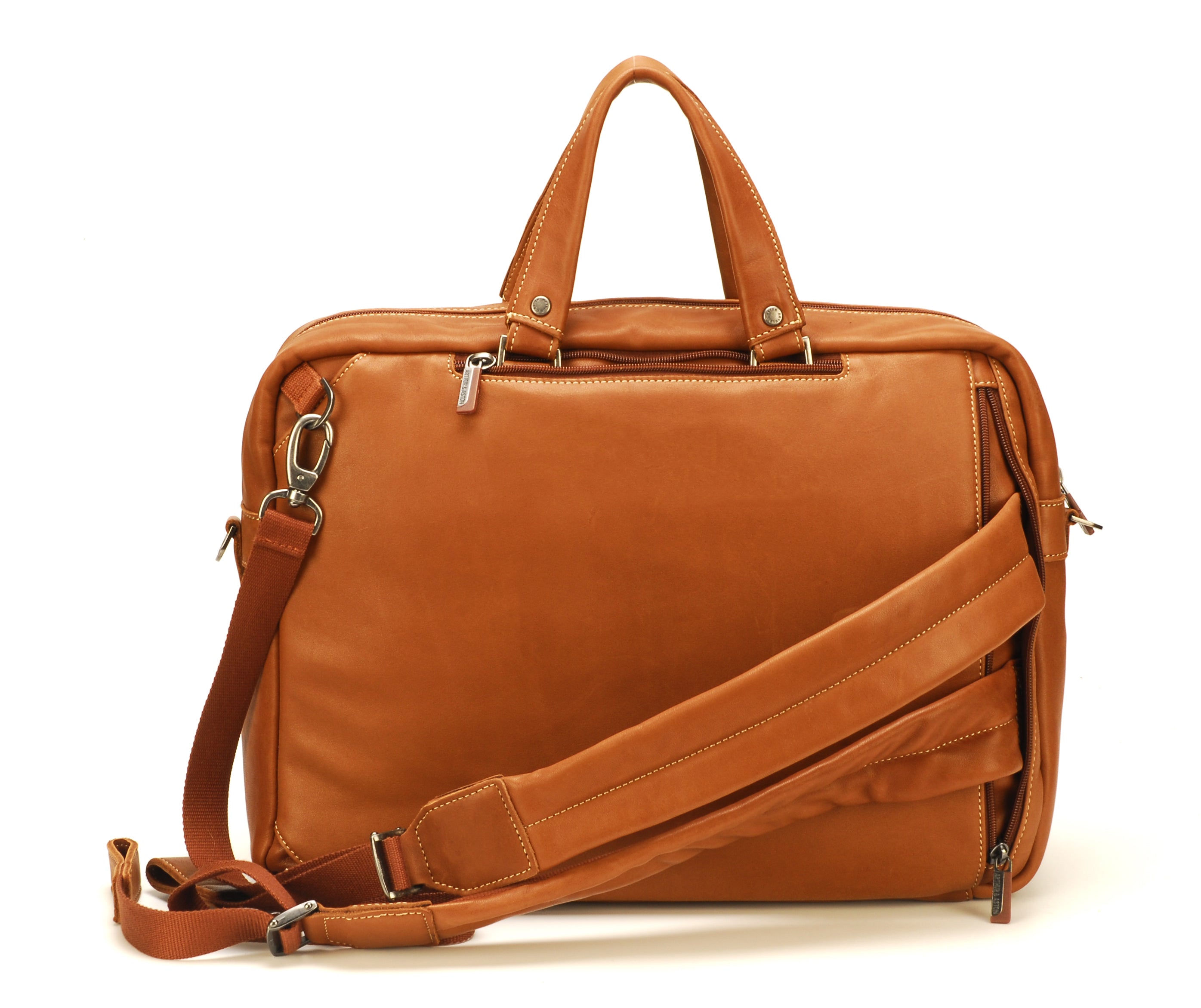 Johany convertible leather briefcase