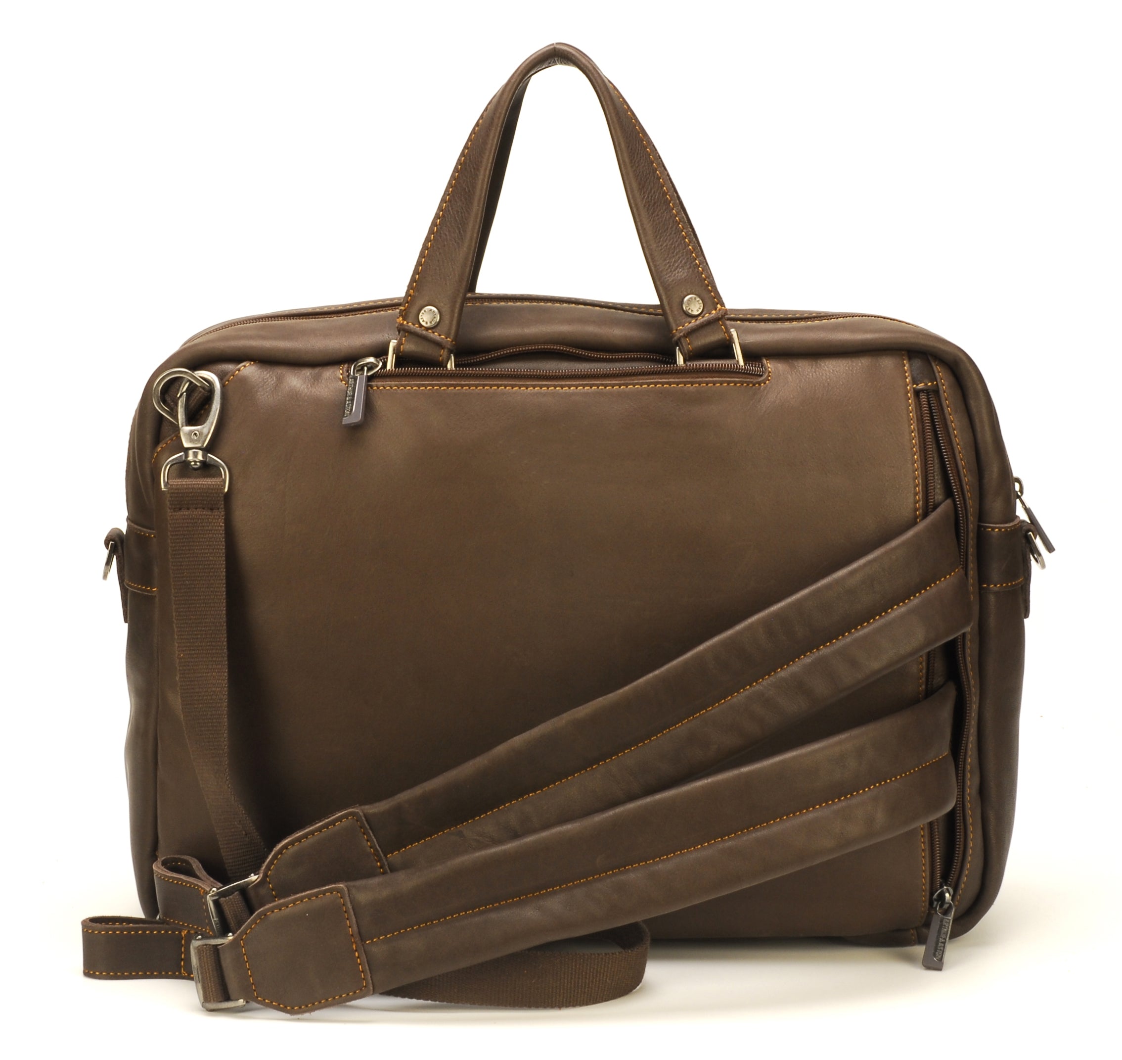 Johany convertible leather briefcase