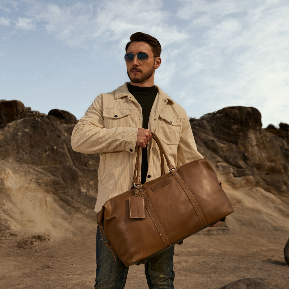 Johany 2028-22 leather travel bag