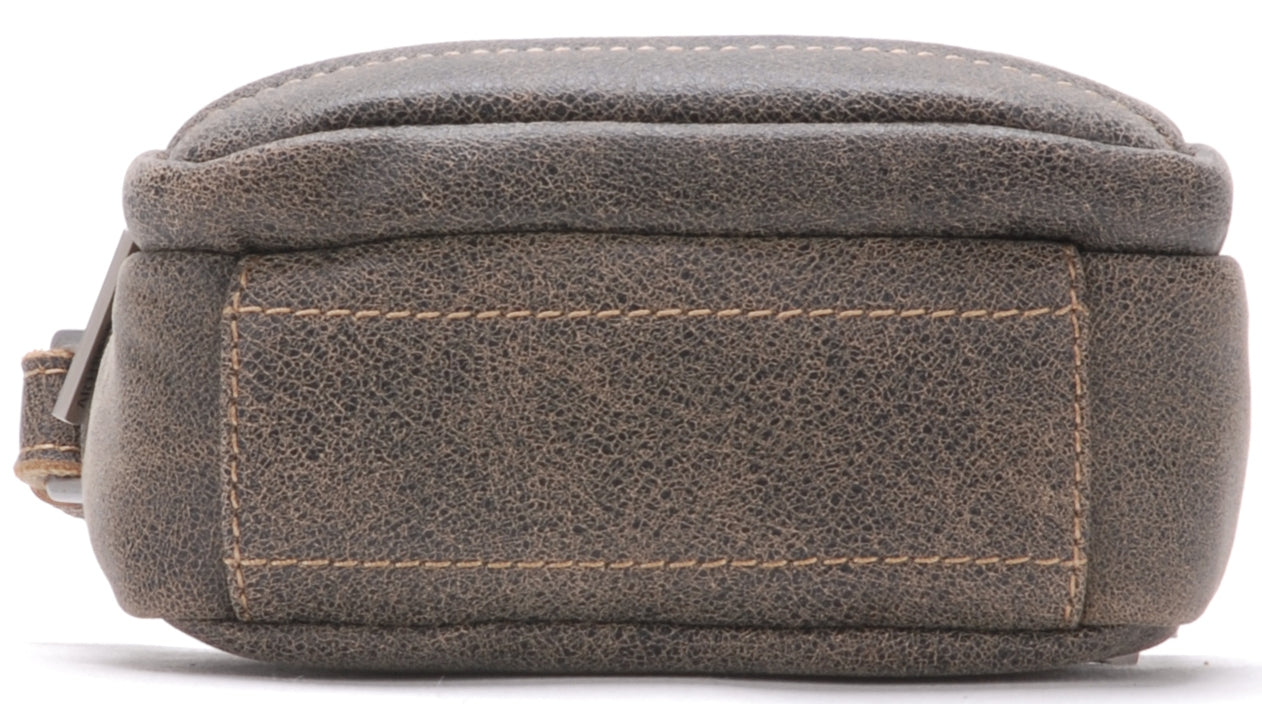 Cristiano destroyed leather crossbody bag