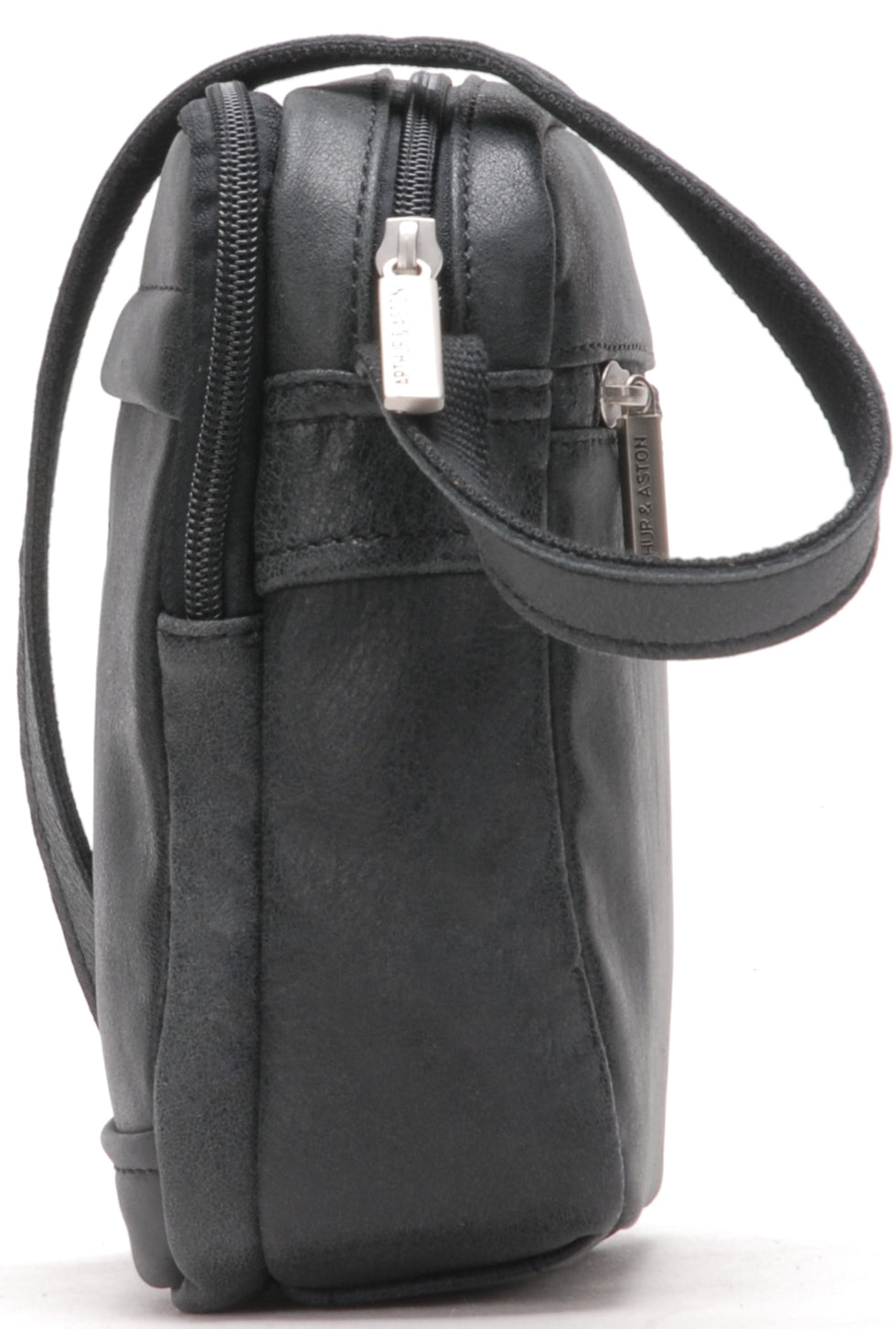 Cristiano destroyed leather crossbody bag