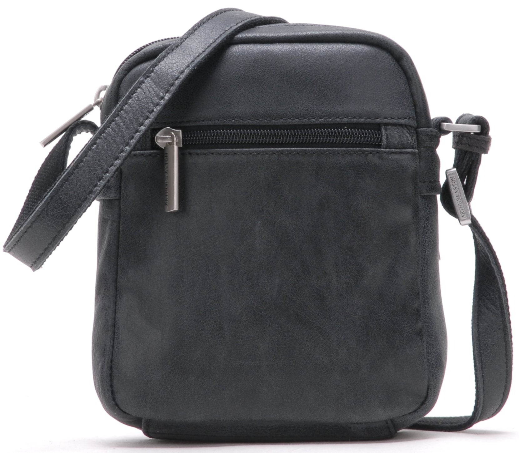 Cristiano destroyed leather crossbody bag