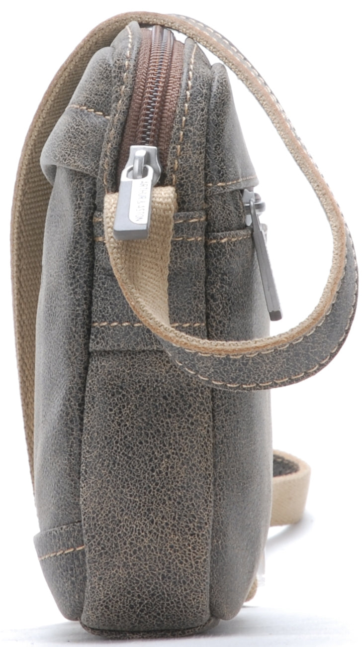 Cristiano small model crossbody bag in destroyed leather