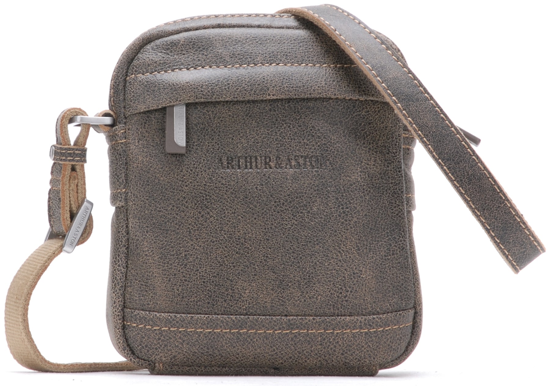 Cristiano small model crossbody bag in destroyed leather