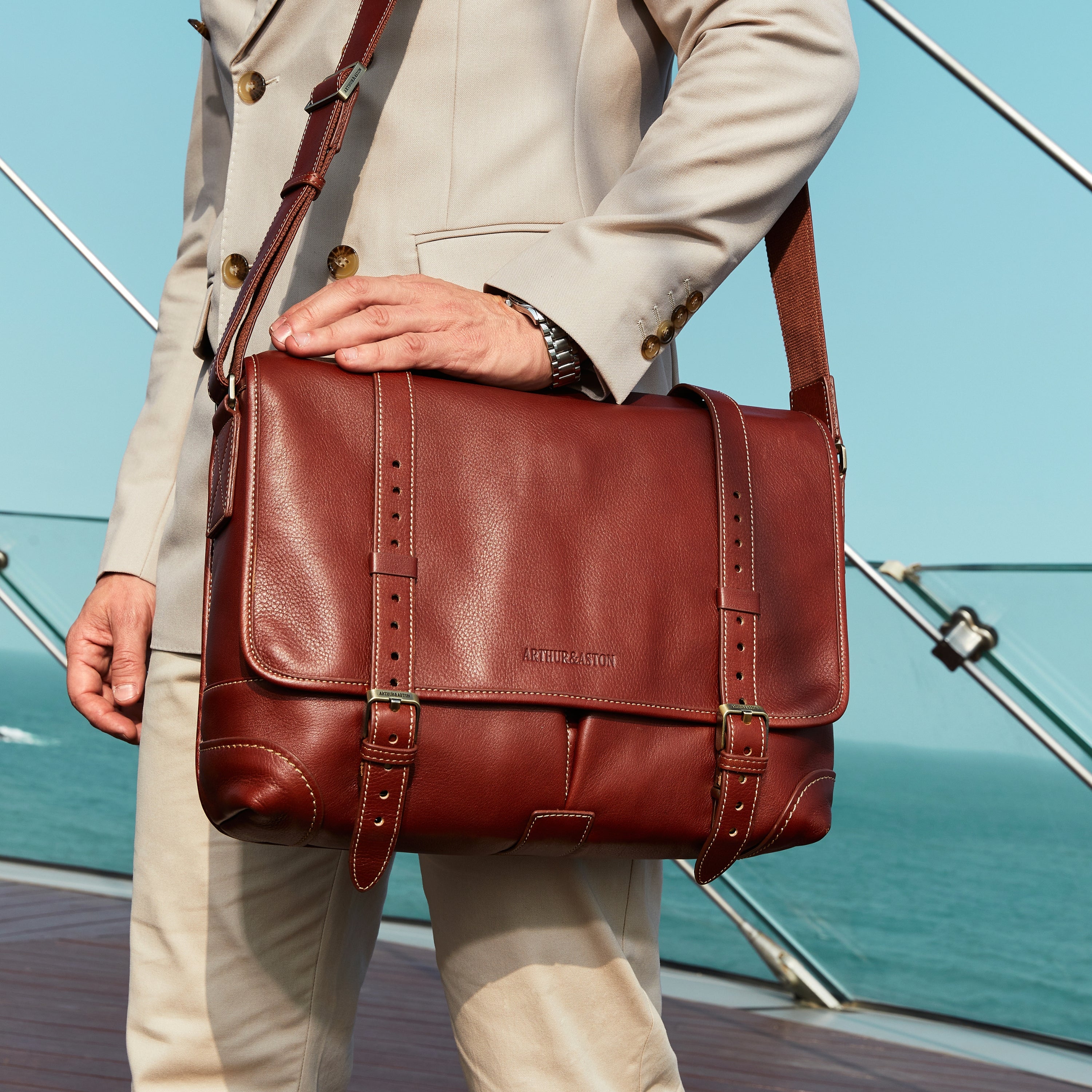 Marco Leather Large Model Flap Bag