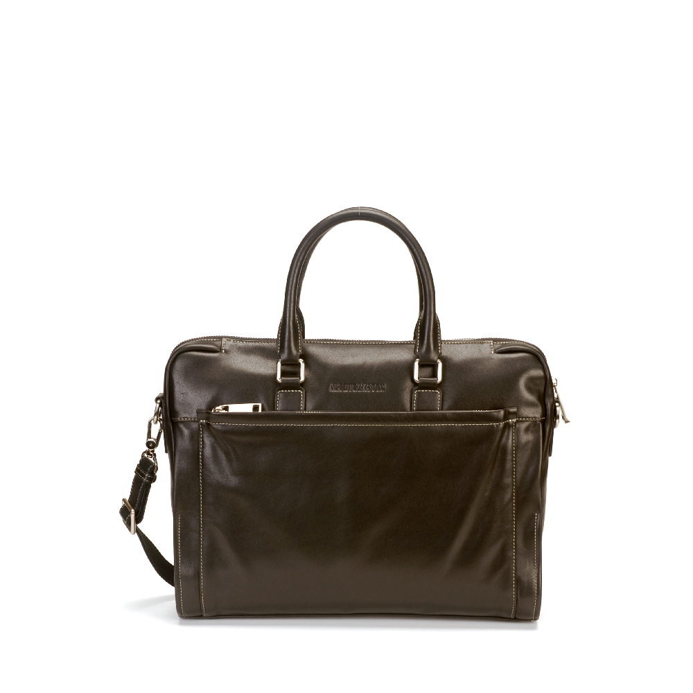 Gustave cowhide leather briefcase