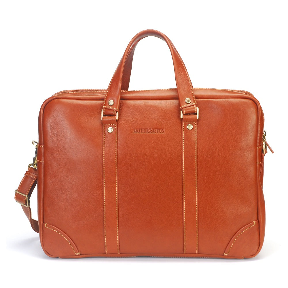 Paul leather 2-gusset document holder