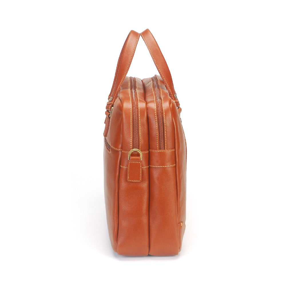 Paul leather 2-gusset document holder