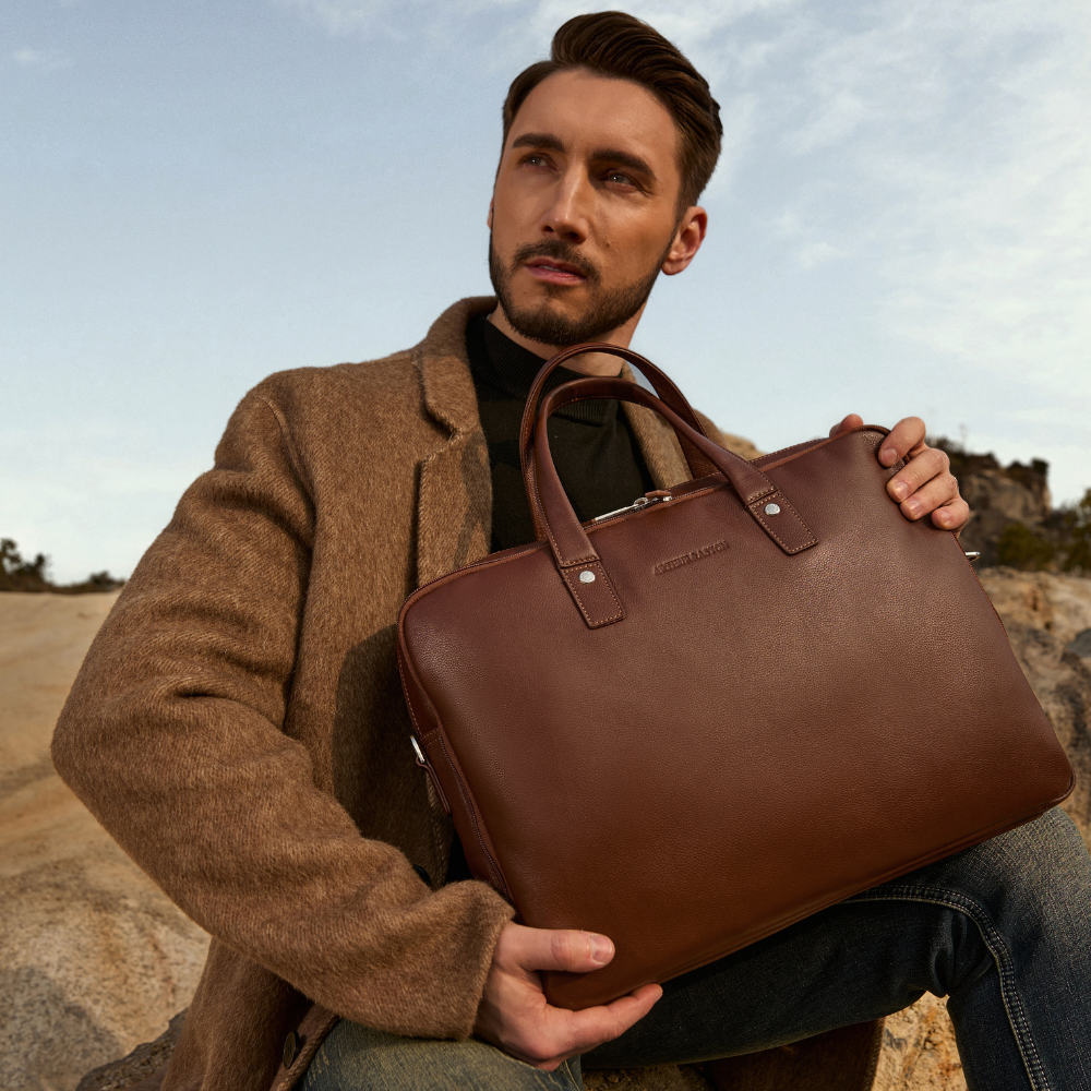 Dorian 2212-21 leather briefcase