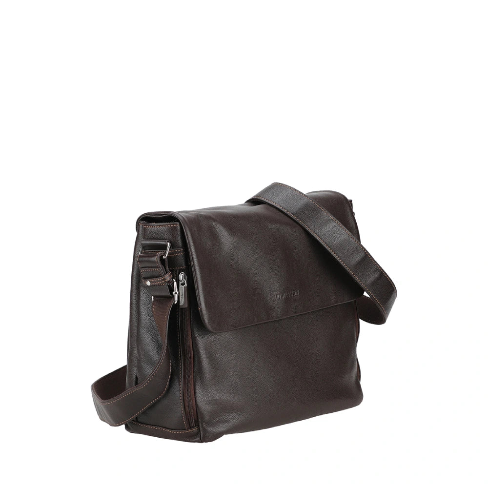 Dorian Small Leather Messenger Bag