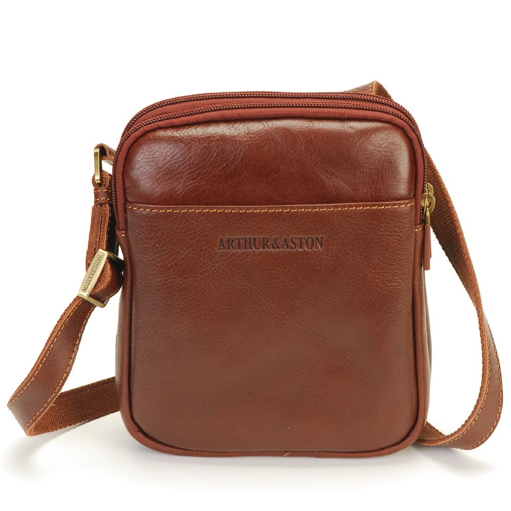 Adam cowhide leather crossbody bag