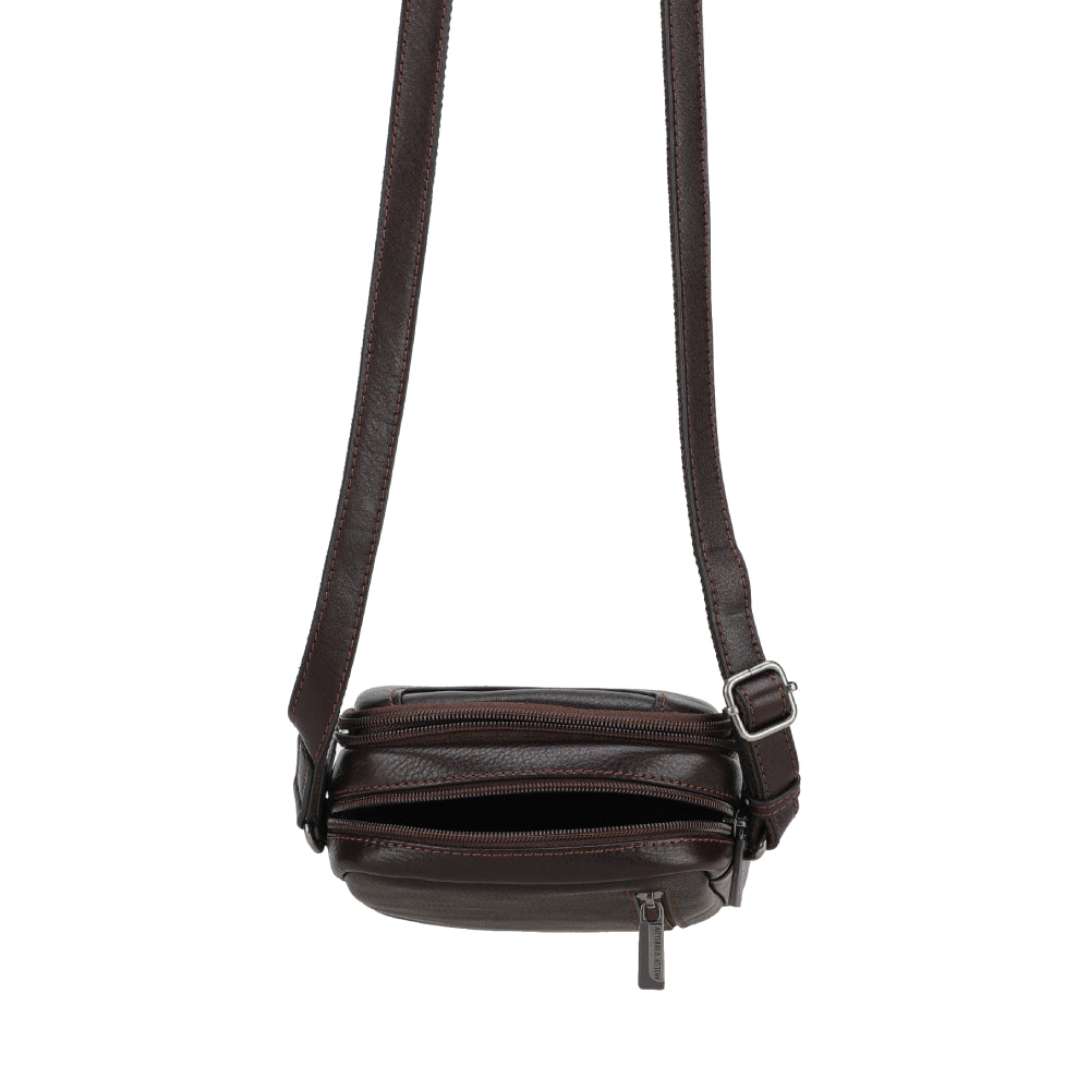 Leon Leather Crossbody Bag
