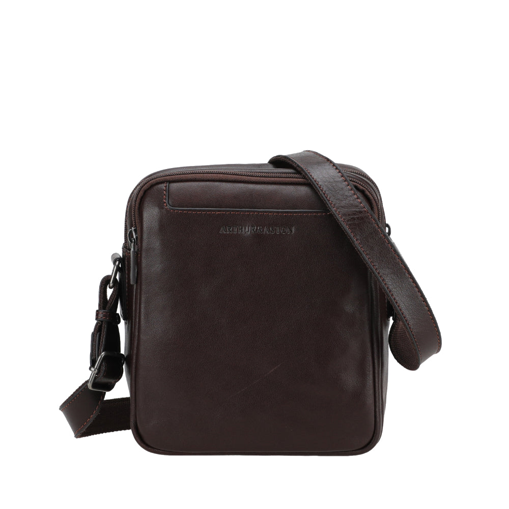 Leon Leather Crossbody Bag