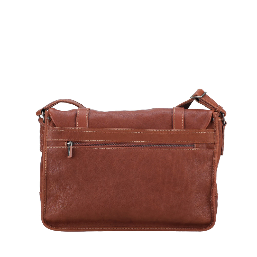 M Rory Leather Messenger Bag