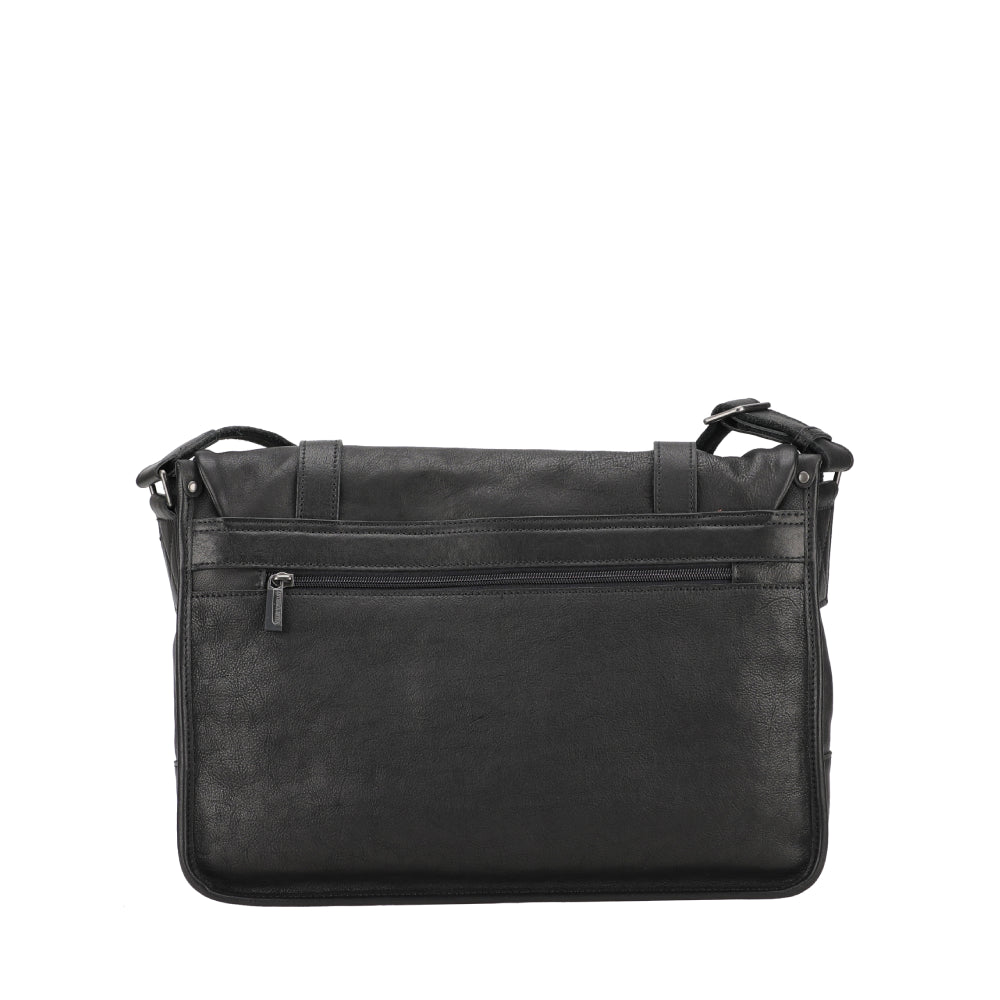 M Rory Leather Messenger Bag