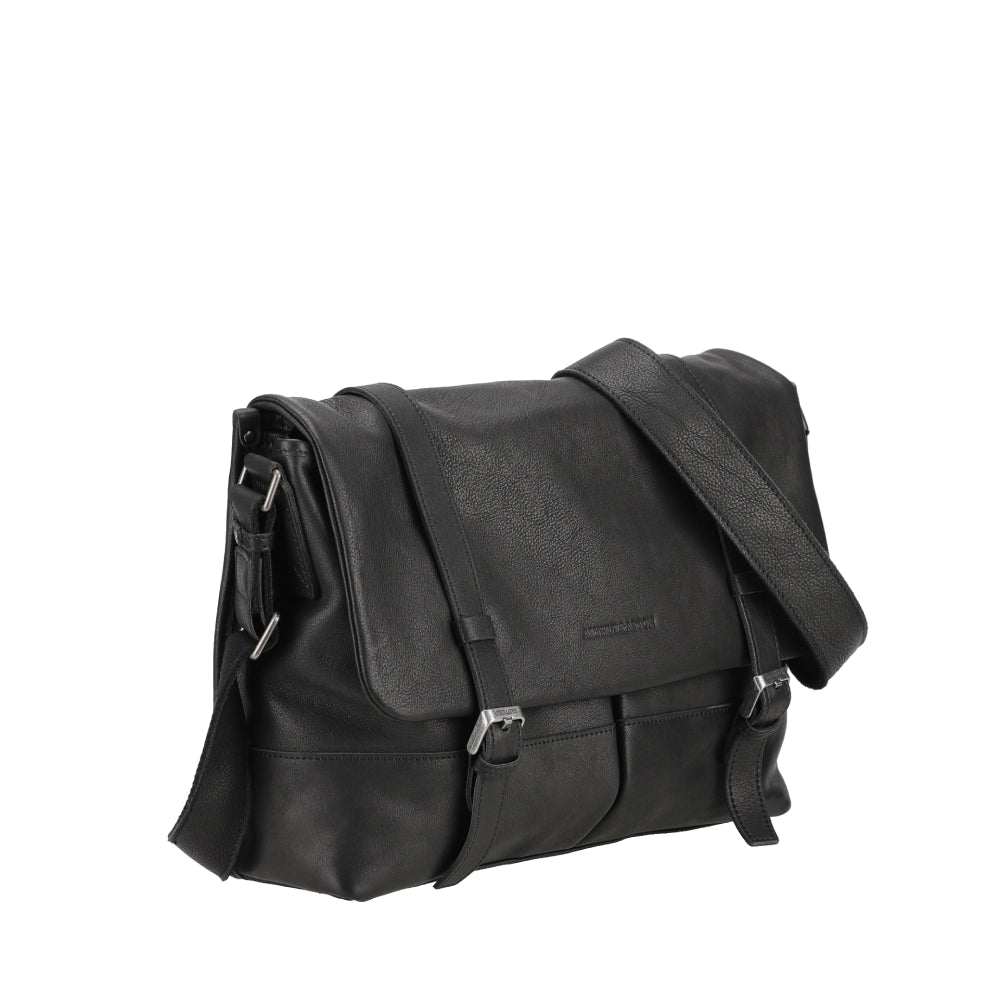 M Rory Leather Messenger Bag