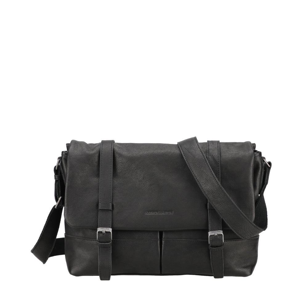 M Rory Leather Messenger Bag