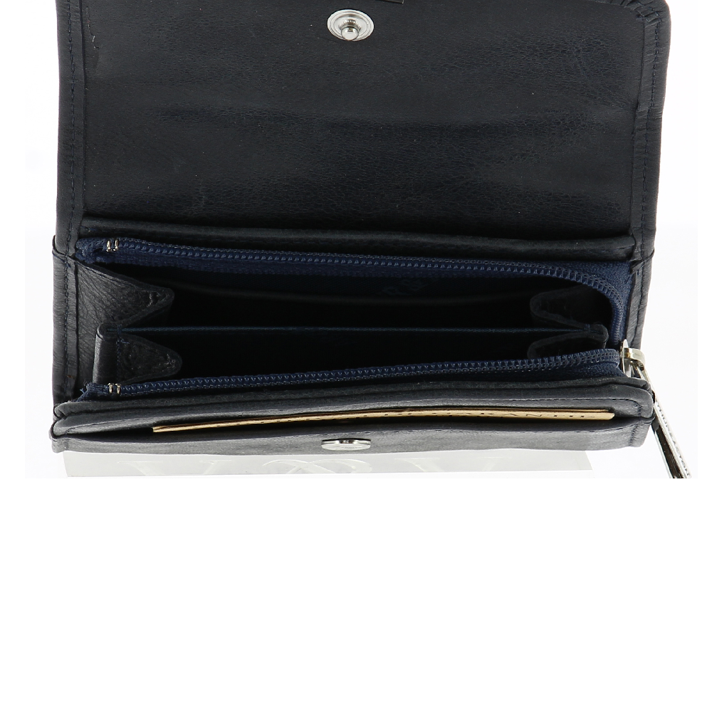Oiled cowhide leather wallet and cards
