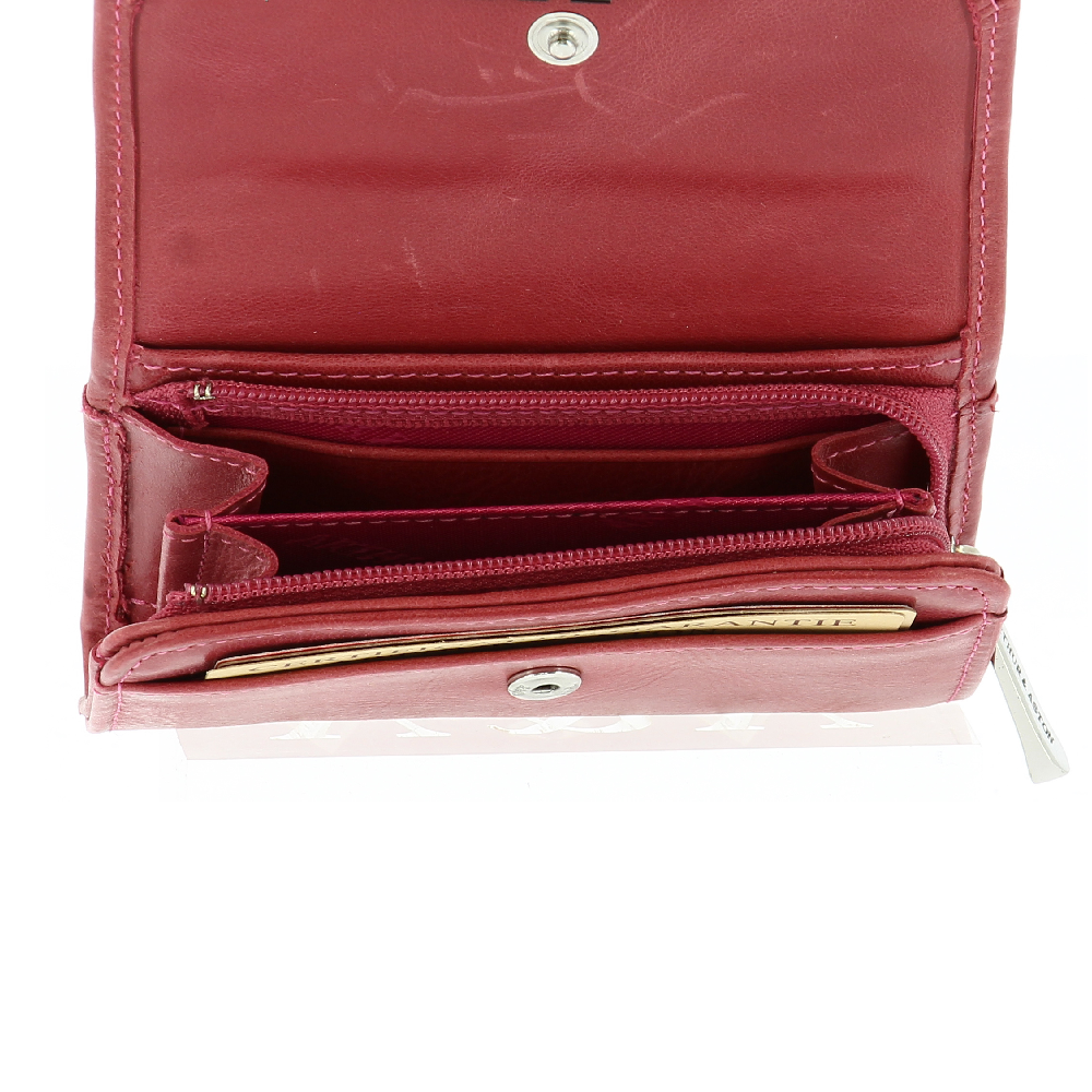 Oiled cowhide leather wallet and cards