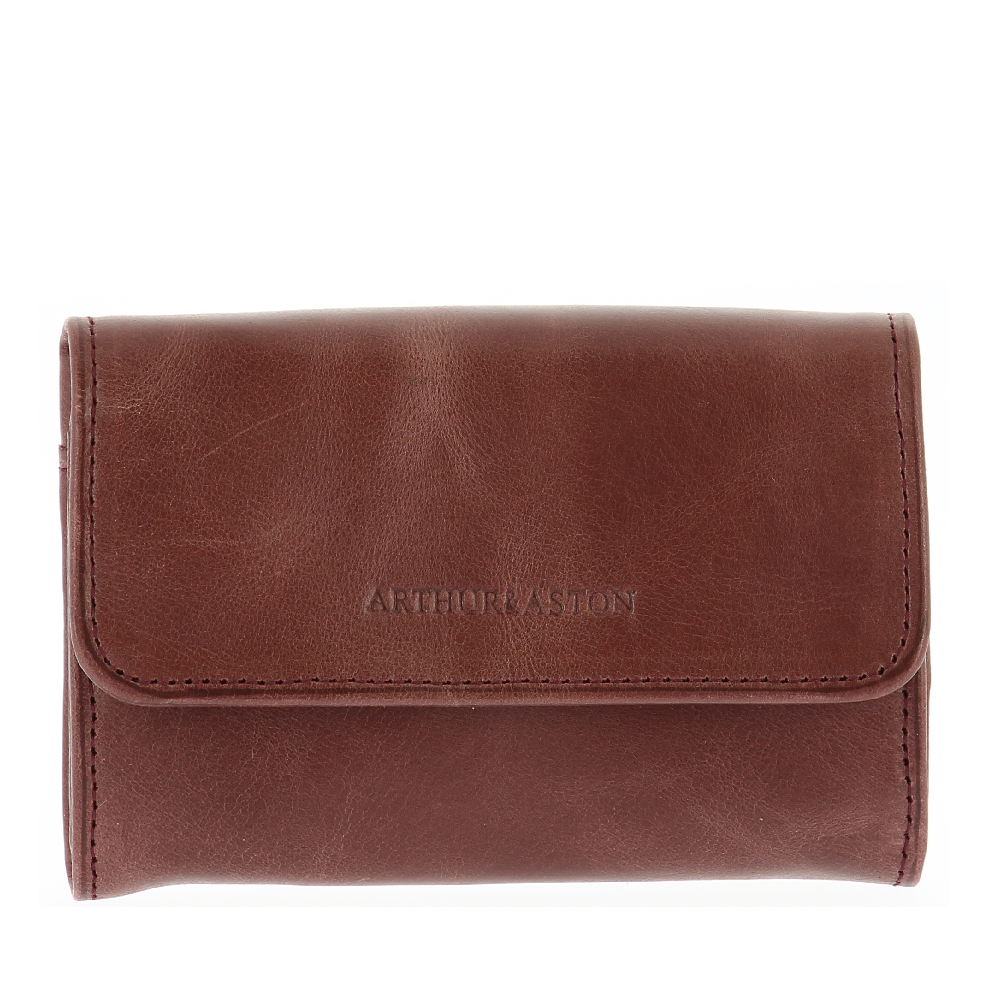 Oiled cowhide leather wallet and cards