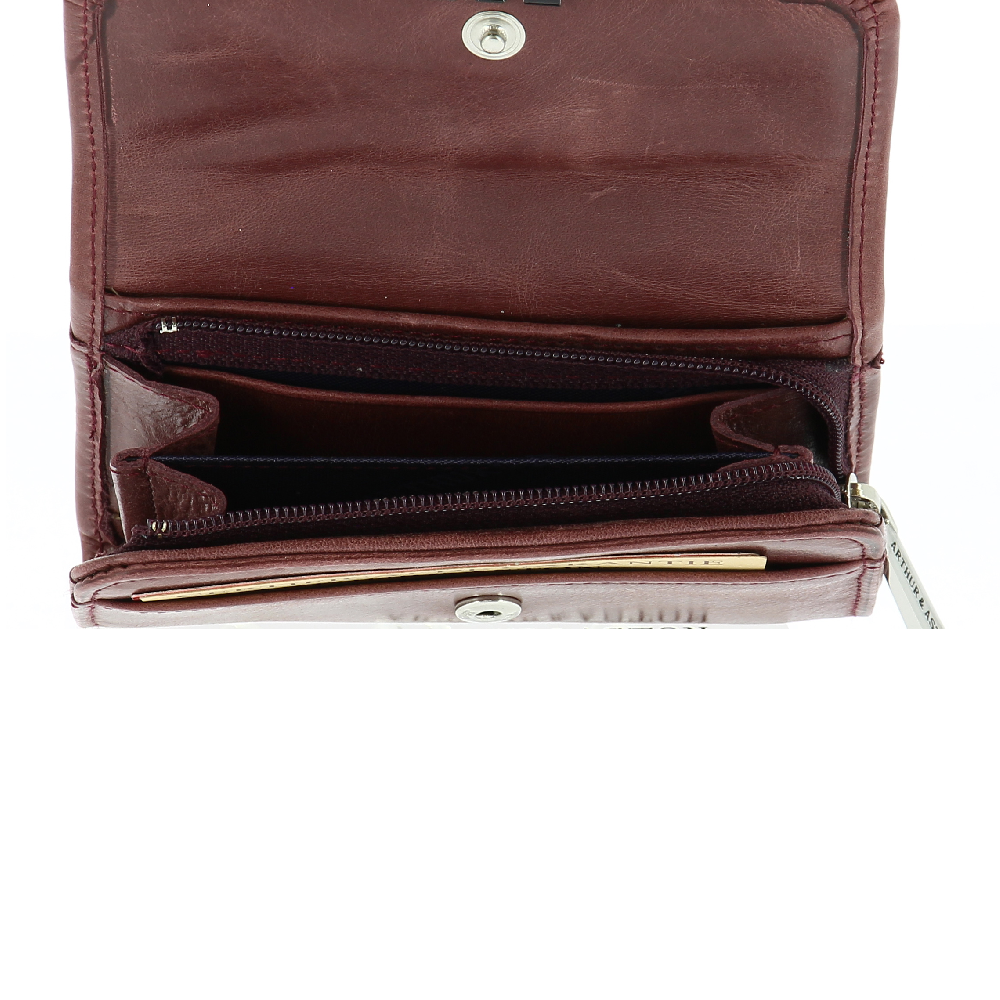 Oiled cowhide leather wallet and cards
