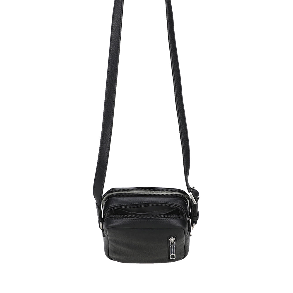 Medium Leather Angel Crossbody Bag