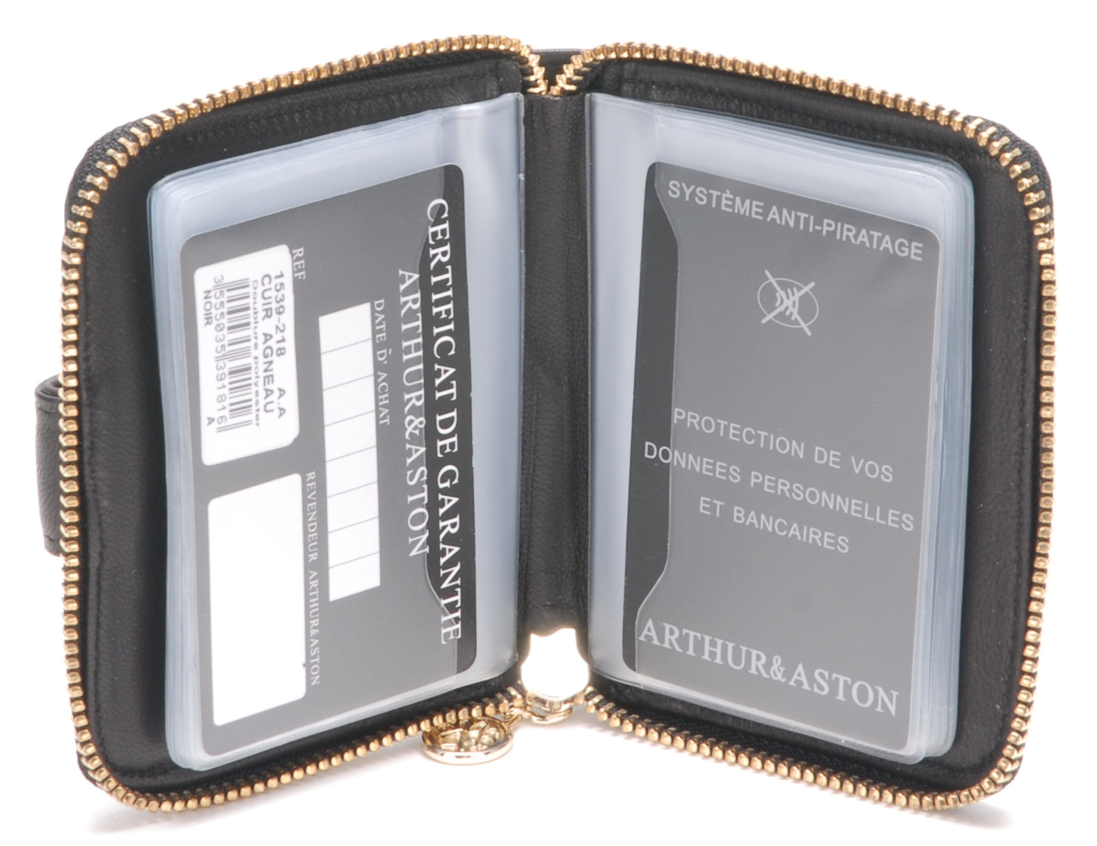 Porte-cartes cuir agneau plongé