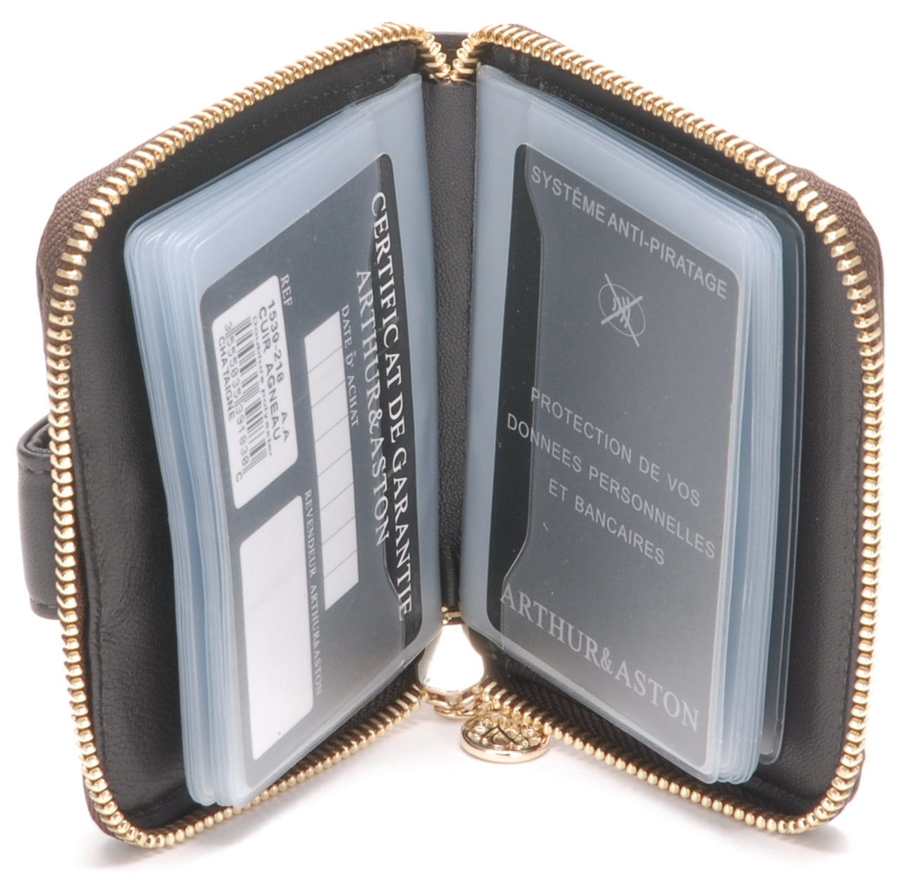 Porte-cartes cuir agneau plongé