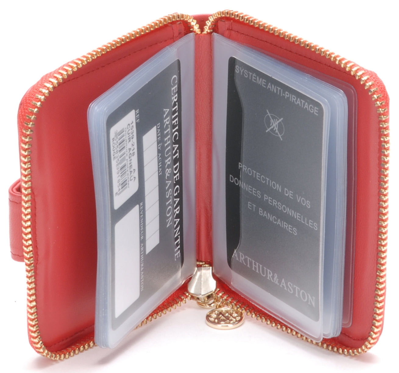 Porte-cartes cuir agneau plongé