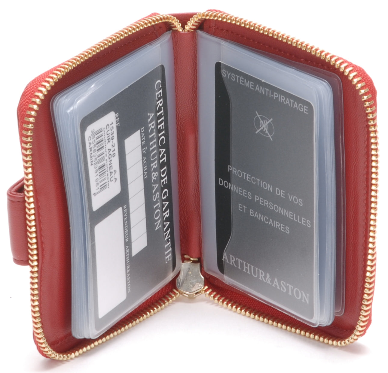 Porte-cartes cuir agneau plongé