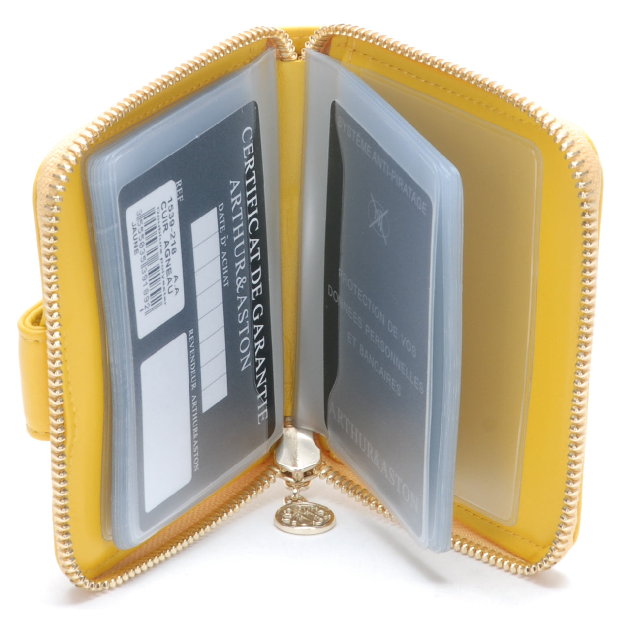 Porte-cartes cuir agneau plongé