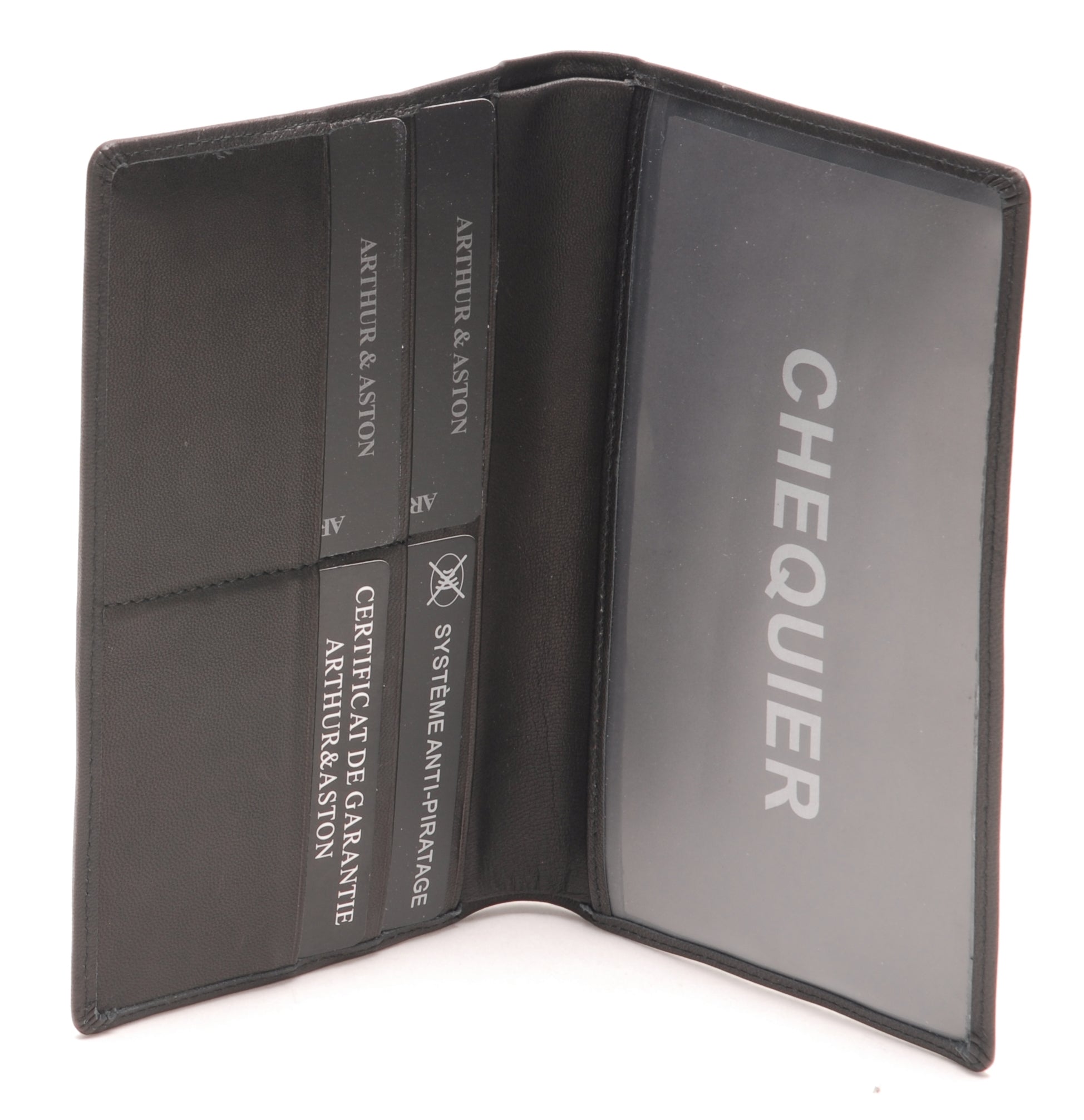 Porte-chéquier cuir agneau plongé