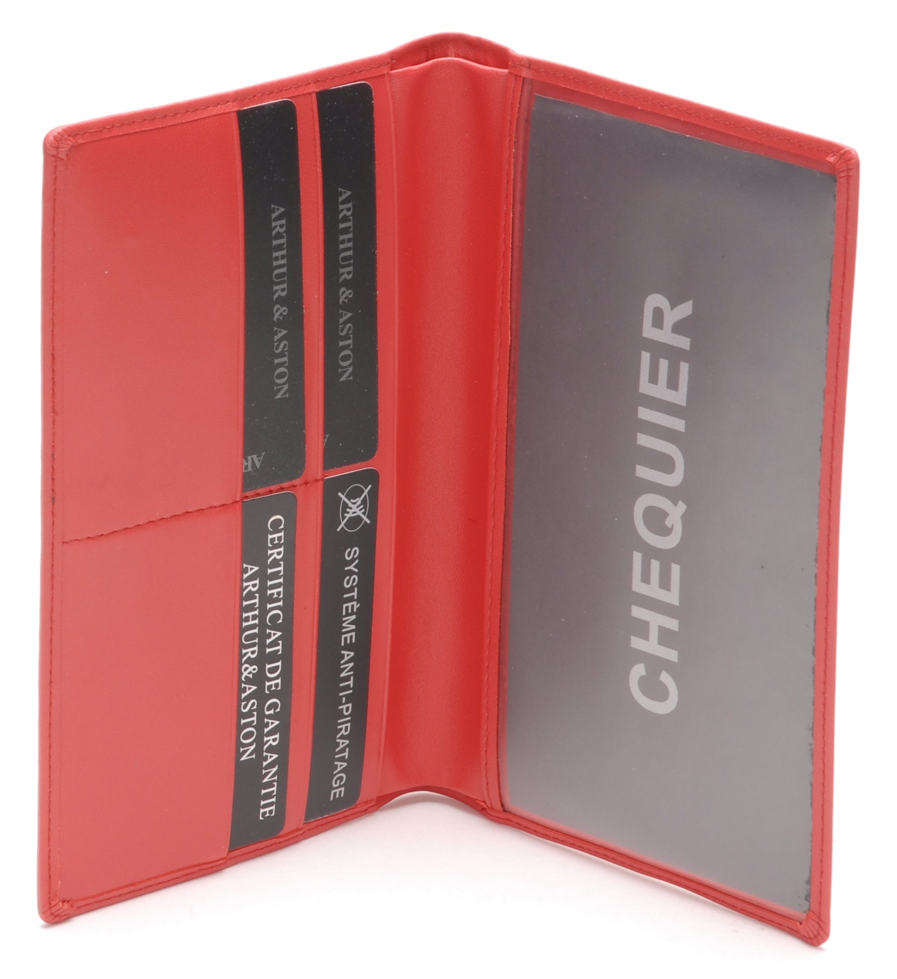 Porte-chéquier cuir agneau plongé